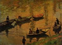 Monet, Claude Oscar - Anglers on the Seine at Poissy
